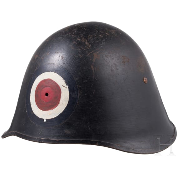 Weiterverwendeter d&auml;nischer Stahlhelm M23/39