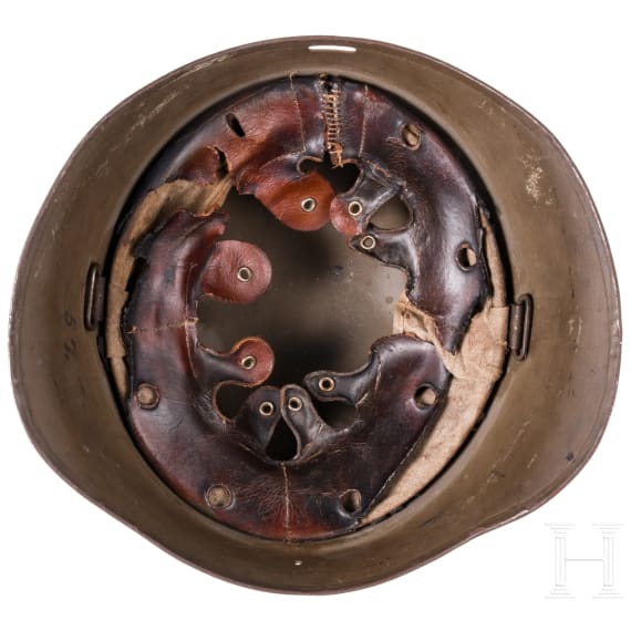 Weiterverwendeter d&auml;nischer Stahlhelm M23/39