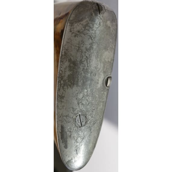 A cased side-by-side percussion combination shotgun by Lebeda of Prague
