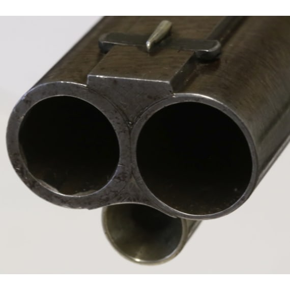 A cased side-by-side percussion combination shotgun by Lebeda of Prague