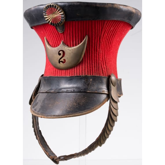 A Shako for members of the 2nd Cavalry Regiment, 19th/early 20th century