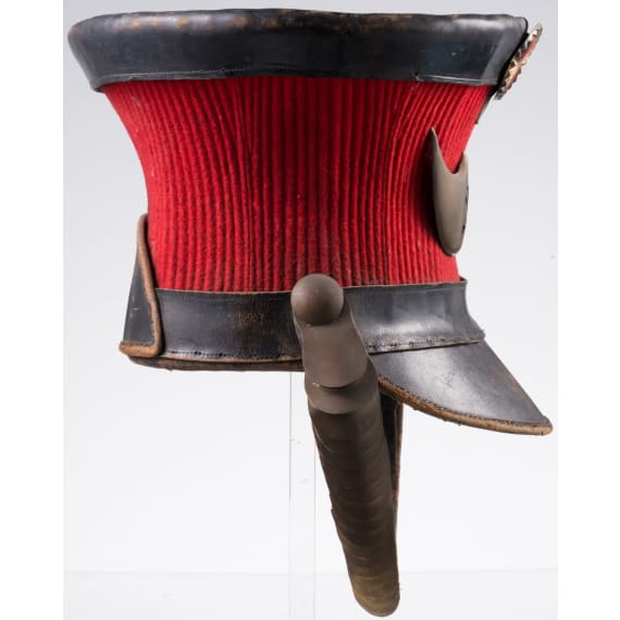 A Shako for members of the 2nd Cavalry Regiment, 19th/early 20th century