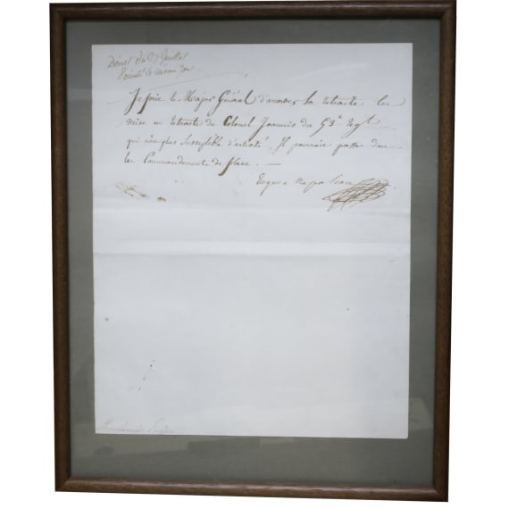 Eug&egrave;ne Napoleon/de Beauharnais (1781 - 1824) - eigenh&auml;ndiges und signiertes D&eacute;cret, um 1810
