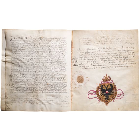 Kaiser Maximilian II, Adelsbrief, datiert 1573