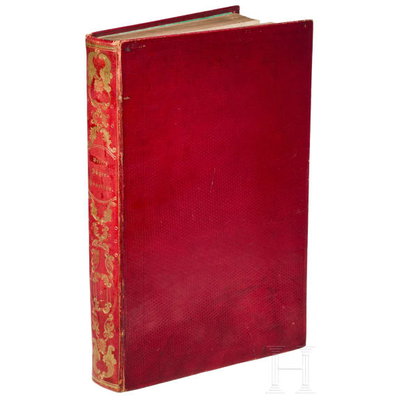Erstausgabe von &bdquo;Er&ouml;ffnete J&auml;ger-Practica, oder der wohlge&uuml;bte und erfahrne J&auml;ger", Heinrich Wilhelm D&ouml;bel, Leipzig, Johann Samuel Heinsius, 1746