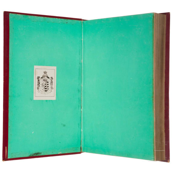 Erstausgabe von &bdquo;Er&ouml;ffnete J&auml;ger-Practica, oder der wohlge&uuml;bte und erfahrne J&auml;ger", Heinrich Wilhelm D&ouml;bel, Leipzig, Johann Samuel Heinsius, 1746