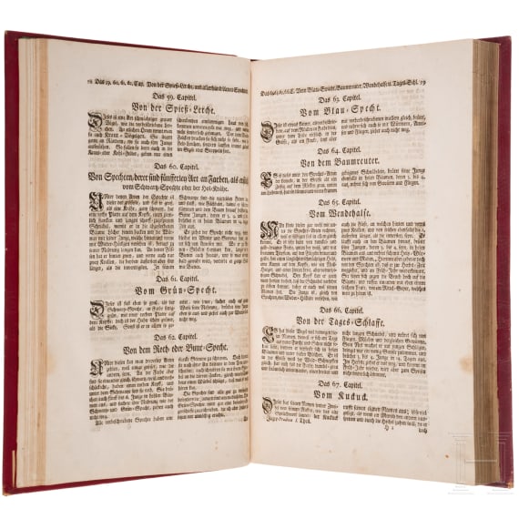 Erstausgabe von &bdquo;Er&ouml;ffnete J&auml;ger-Practica, oder der wohlge&uuml;bte und erfahrne J&auml;ger", Heinrich Wilhelm D&ouml;bel, Leipzig, Johann Samuel Heinsius, 1746