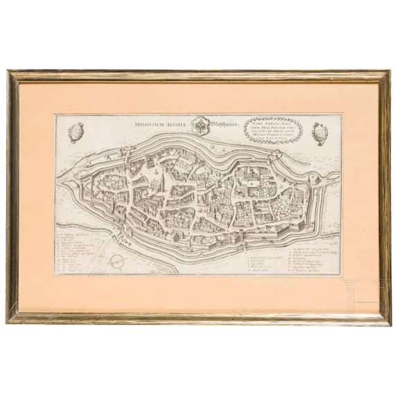 Vier historische Stadt- und Landkarten, 16./17. Jhdt.