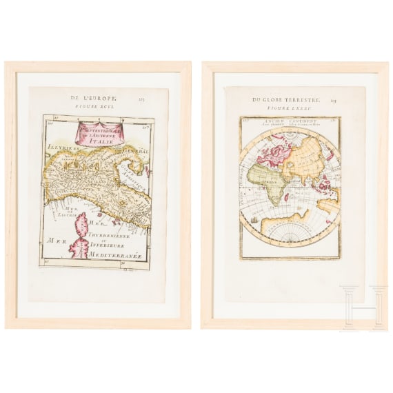 Konvolut von vier historischen Karten, 17.&ndash;19. Jhdt.