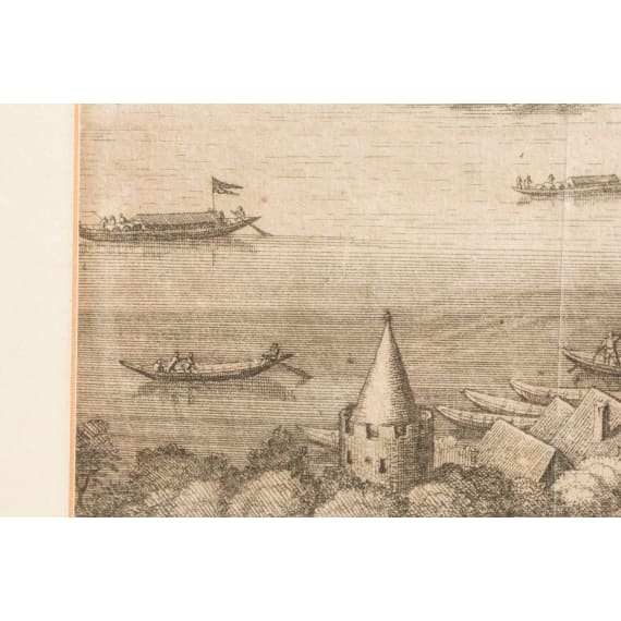 Stadtansicht von Passau aus Topographia Germaniae, Frankfurt a.M., 17. Jhdt.