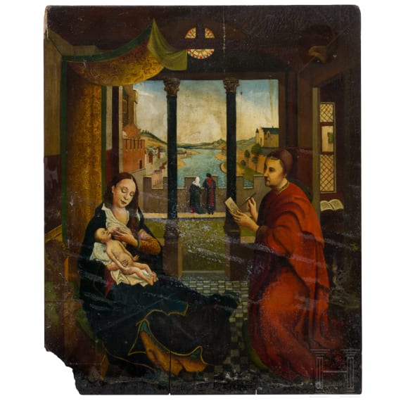 Lukas-Madonna, nach Rogier von der Weyden, fl&auml;misch, 17./18. Jhdt.