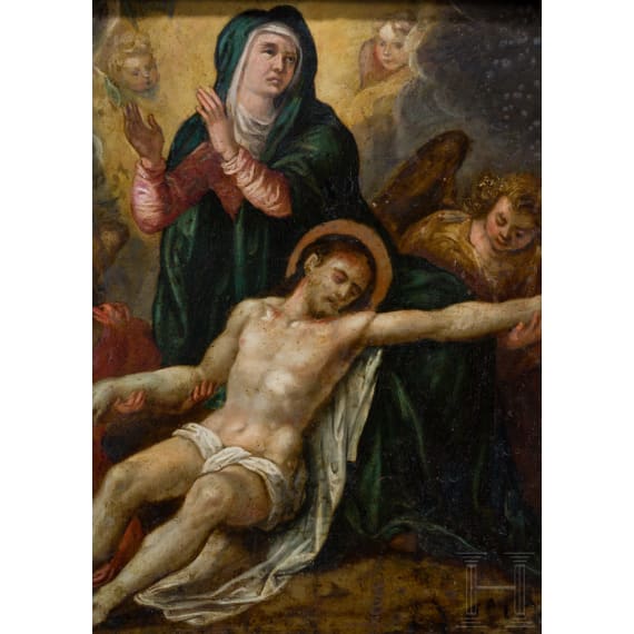 Hausaltar mit der Beweinung Christi, Italien oder s&uuml;ddeutscher Raum, 18. Jhdt.