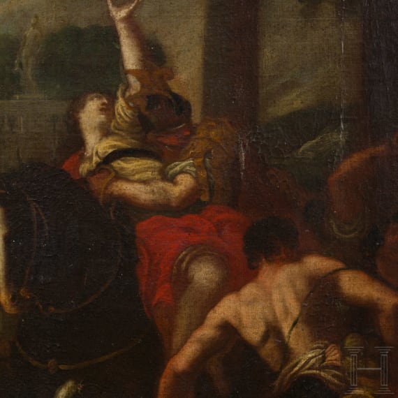 &bdquo;Raub der Sabinerinnen&ldquo;, unbekannter Maler des Barock, Ende des 17./Anfang des 18. Jhdt.