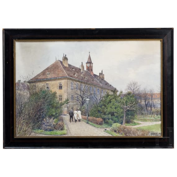 Ernst Graner (1865&ndash;1943) - Ansicht des Alten Allgemeinen Krankenhauses (AKH) in Wien