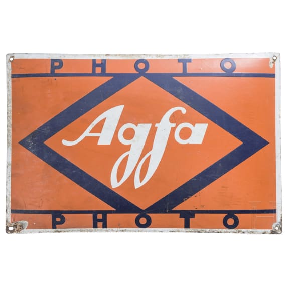 An enamel sign "Agfa photo", 1930s
