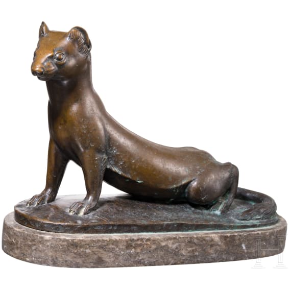 "Weasel", Ottmar Obermaier (1883&ndash;1958), ca. 1920&ndash;1940, bronze