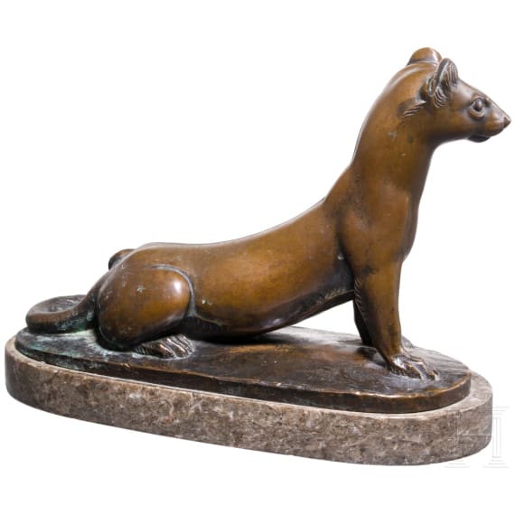 "Weasel", Ottmar Obermaier (1883&ndash;1958), ca. 1920&ndash;1940, bronze
