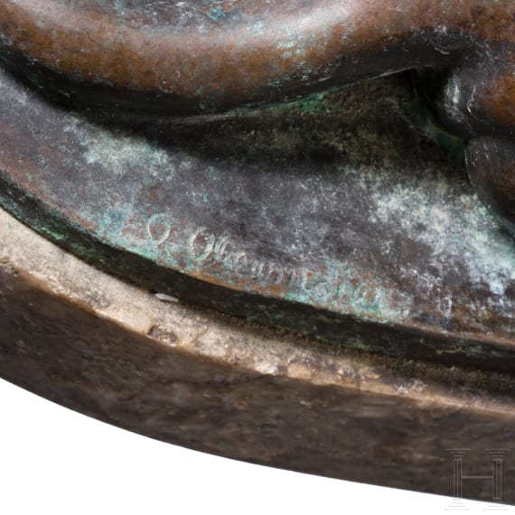 "Weasel", Ottmar Obermaier (1883&ndash;1958), ca. 1920&ndash;1940, bronze