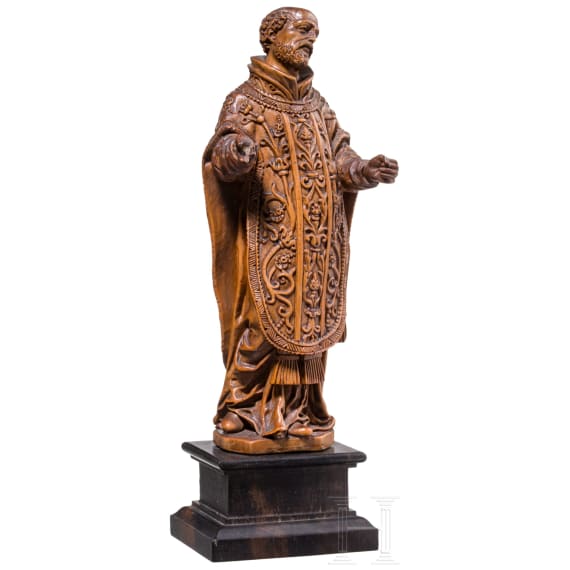 "Boxwood Saint figure", Anonymous (probably Flemish/Antwerp), circa 1700