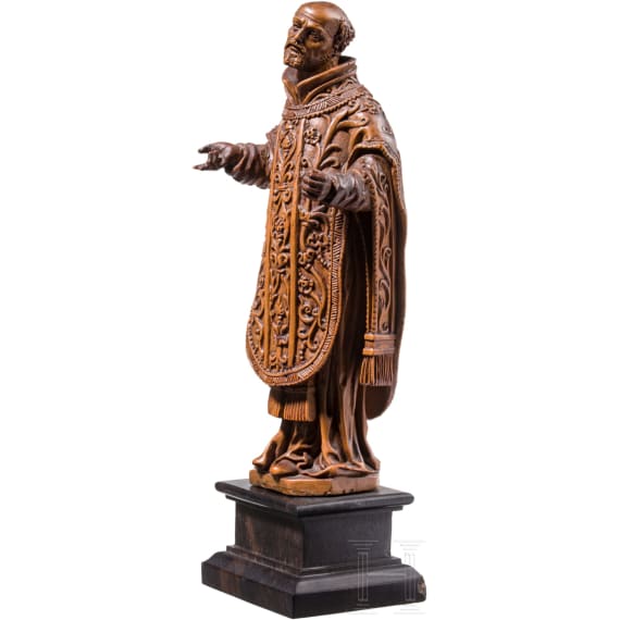 "Boxwood Saint figure", Anonymous (probably Flemish/Antwerp), circa 1700