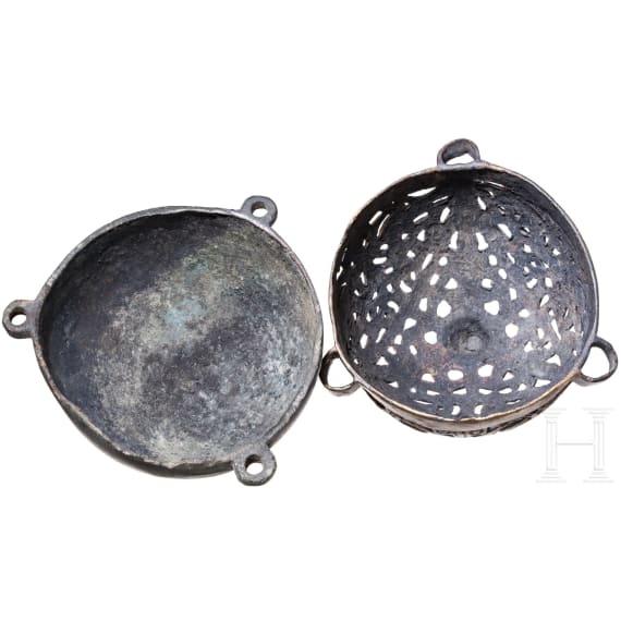 A bronze censer, circa 1190 - 1210 AD