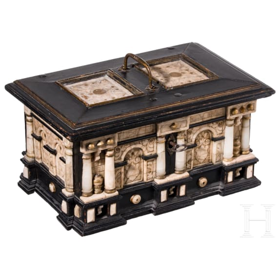 A Roemhild alabster casket, Thuringia, second half of the 16th century