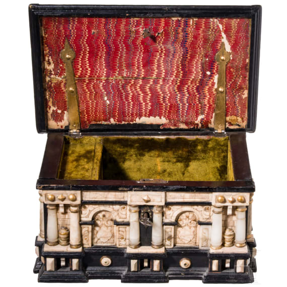A Roemhild alabster casket, Thuringia, second half of the 16th century