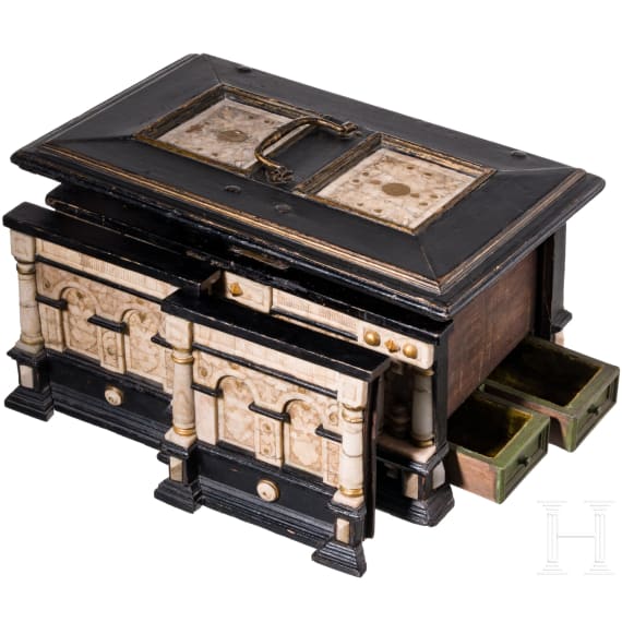 A Roemhild alabster casket, Thuringia, second half of the 16th century
