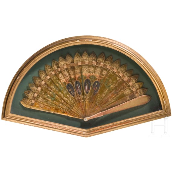 Small bris&eacute; fan, probably Northern Italy, late 18th century
