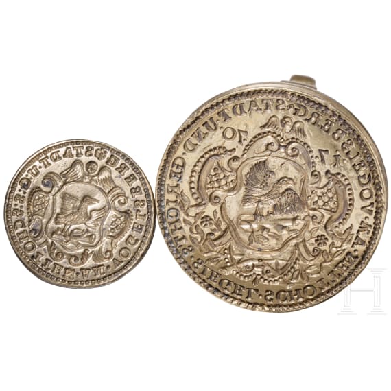 Two seals of the town of Schotten, German, dated 1770