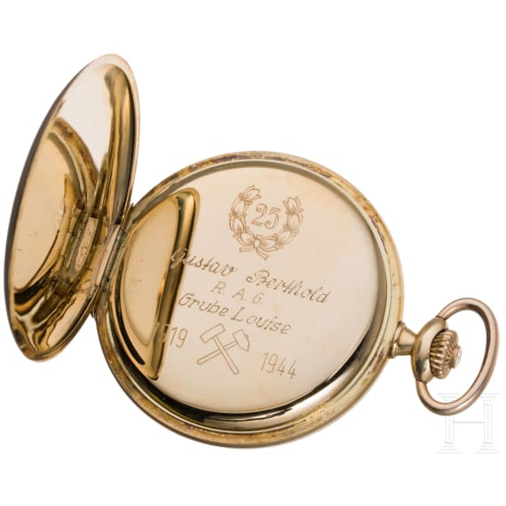 A 14ct gold pocket watch Savonette "Favor", German, circa 1900