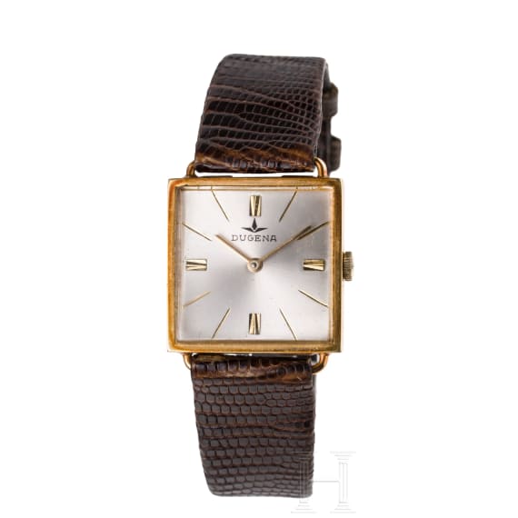 A Dugena Festa 18ct yellow gold gents wristwatch