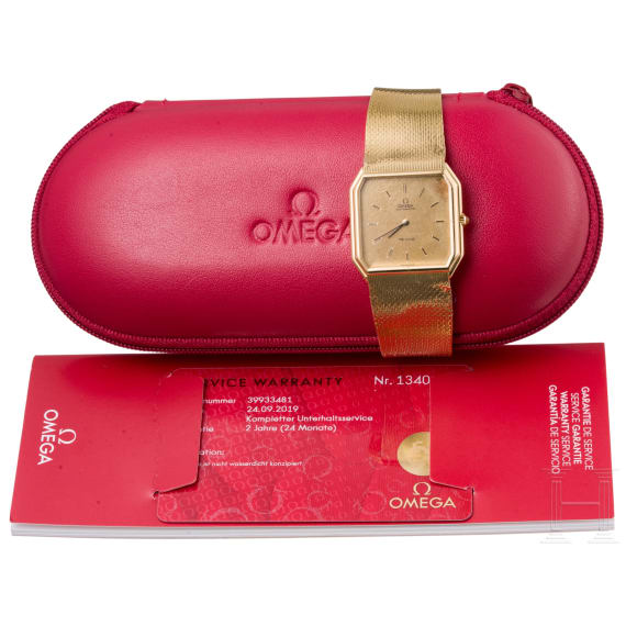 A man's 18-carat gold automatic wristwatch &ndash; Omega De Ville, circa 1960