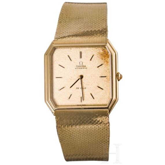A man's 18-carat gold automatic wristwatch &ndash; Omega De Ville, circa 1960