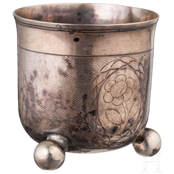 A small silver beaker, Nuremburg, Johann Friedrich Ehe (Master 1773-1808)