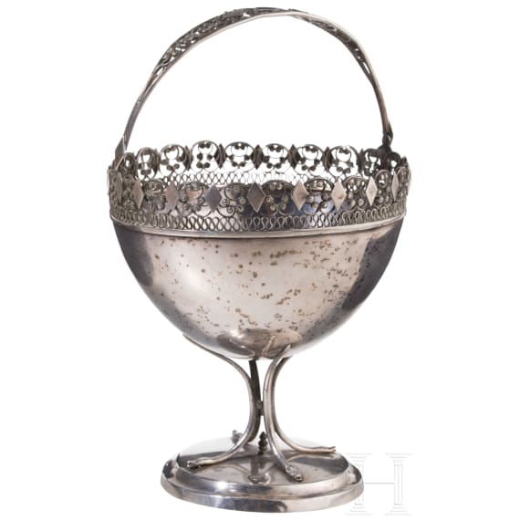 A silver snake-feet bow, K&ouml;nigsberg (Kaliningrad), Johann Leopold K&auml;werstein (Master 1790-1822), 1818