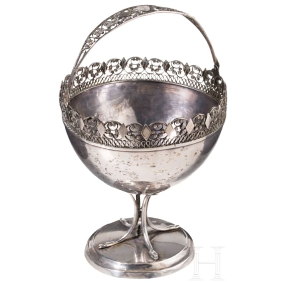 A silver snake-feet bow, K&ouml;nigsberg (Kaliningrad), Johann Leopold K&auml;werstein (Master 1790-1822), 1818