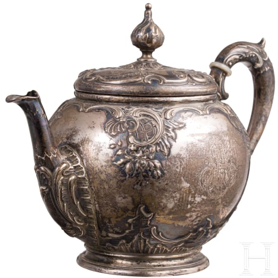 A silver tea pot, Bremen, Koch & Bergfeld, circa 1900
