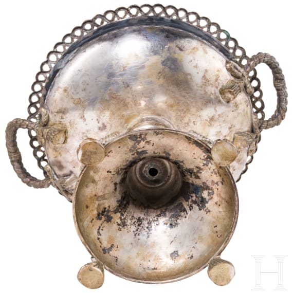 A silver partial-gilt centerpiece, Gebr&uuml;der Friedl&auml;nder Berlin, mid of the 19th century