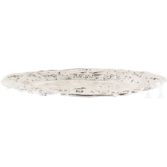 A silverboard dish, 19th century