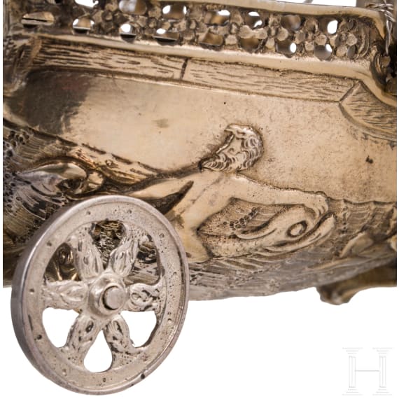 A gilt-silver ship, Belgium, after 1942
