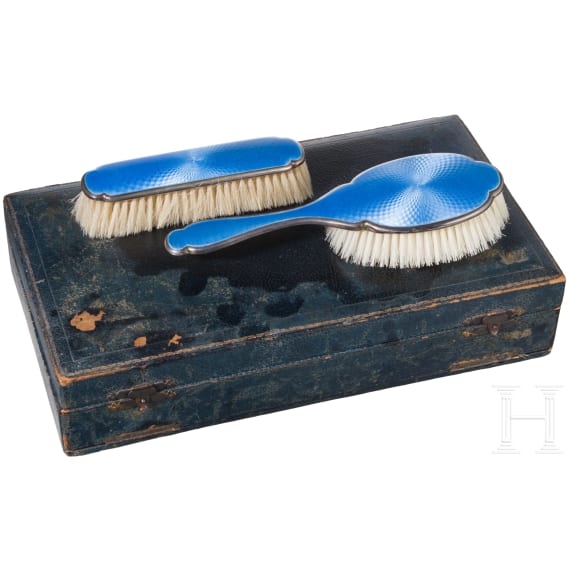 Guilloch&eacute;-Email-Toilettenservice, England, Birmingham, WG Sothers Ltd, 1925