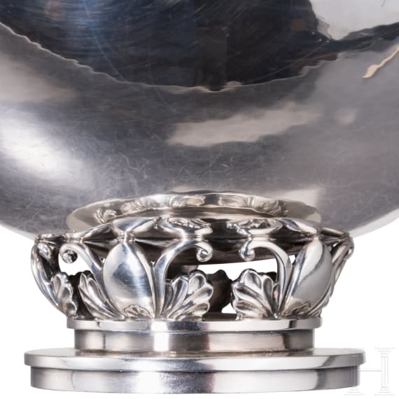 Paar gro&szlig;e Silberschalen, D&auml;nemark, Gundorph Albertus f&uuml;r Georg Jensen, 1930er Jahre