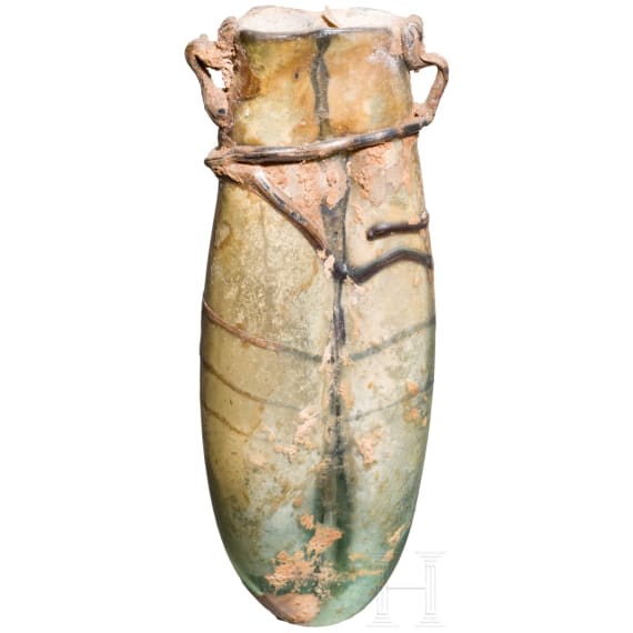 Unguentarium (Zwillings-Tr&auml;nenfl&auml;schchen), Pal&auml;stina oder Syrien, 100 - 300 n. Chr.