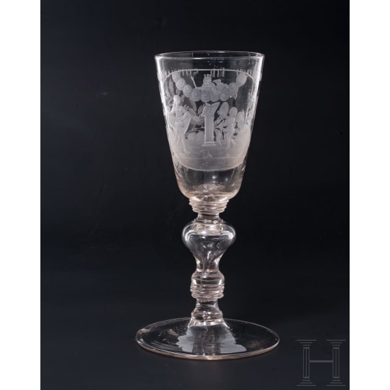 Pokal mit Allegorie, 18. Jhdt.