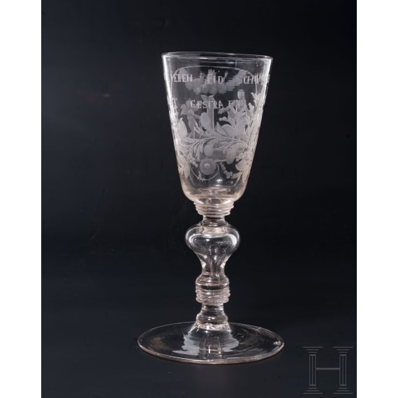 Pokal mit Allegorie, 18. Jhdt.