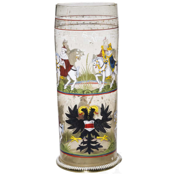 Gro&szlig;er Kurf&uuml;rsten-Humpen, Petersdorf, Fritz Heckert, um 1880