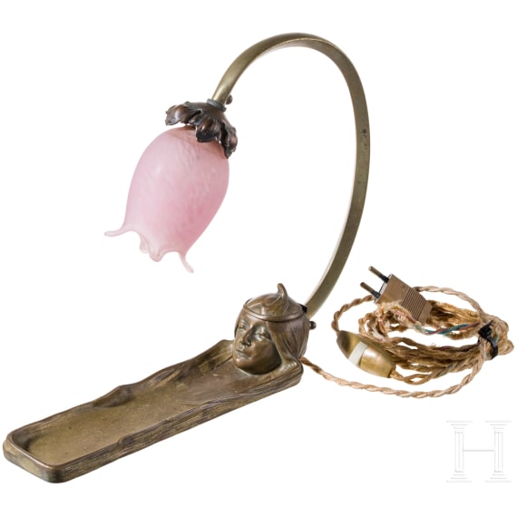 Jugendstil-Tischlampe, um 1920
