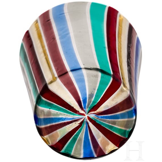 Becherglas "A fasce", Gio Ponti (Entwurf), Venini (Ausf&uuml;hrung), 50er Jahre