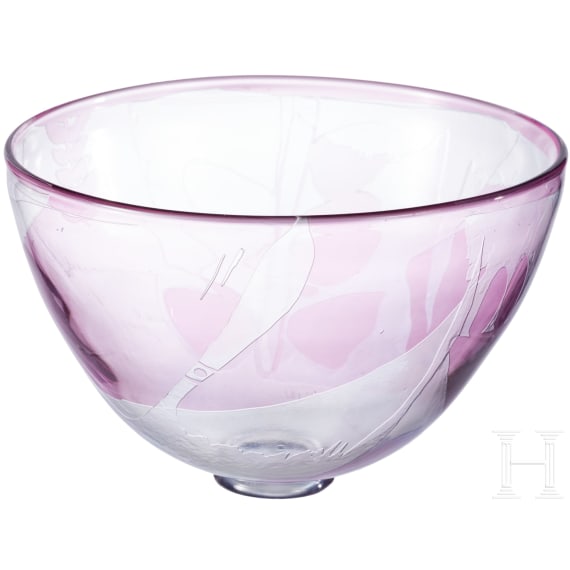 Glas-Schale, Ann W&auml;rff (Entwurf), Kosta, 1978